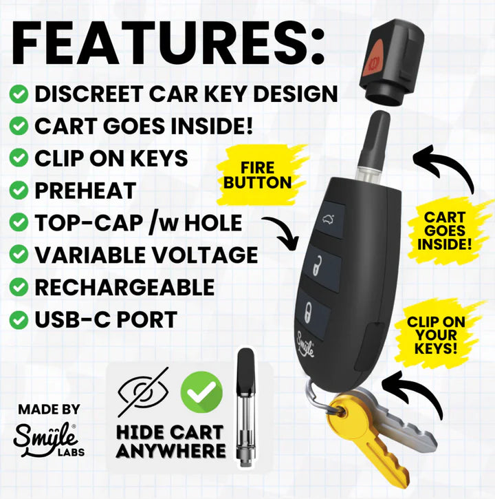 SMYLE LABS | CAR KEY BATERIA OCULTA