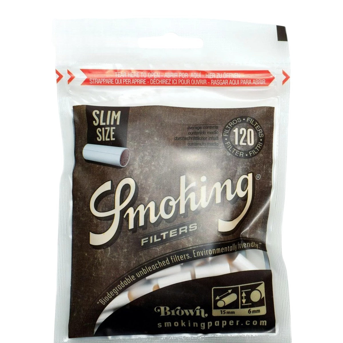 Filtros Smoking slim no blanqueados