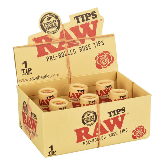 RAW PREROLLED ROSE TIPS