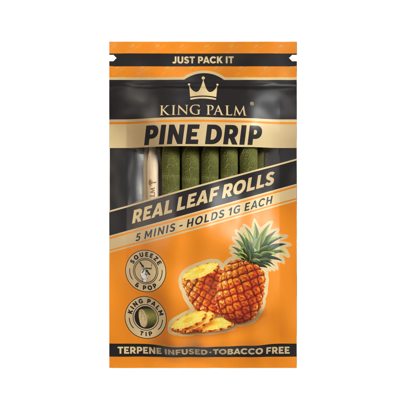 KING PALM | 5 MINI ROLLS SABORIZADOS