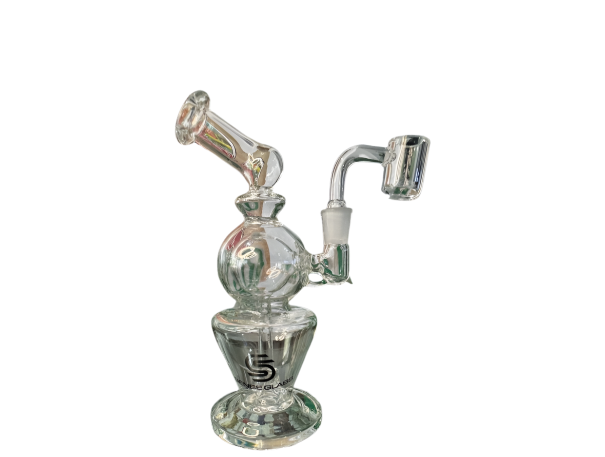 SENSE GLASS MINI DAB RIG KIT 5" 10mm QUARTZ BANGER