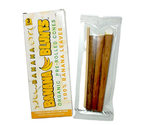 BANANA BLUNTS | CONOS PRELIADOS ORGÁNICOS SABOR DUTCH CREAM