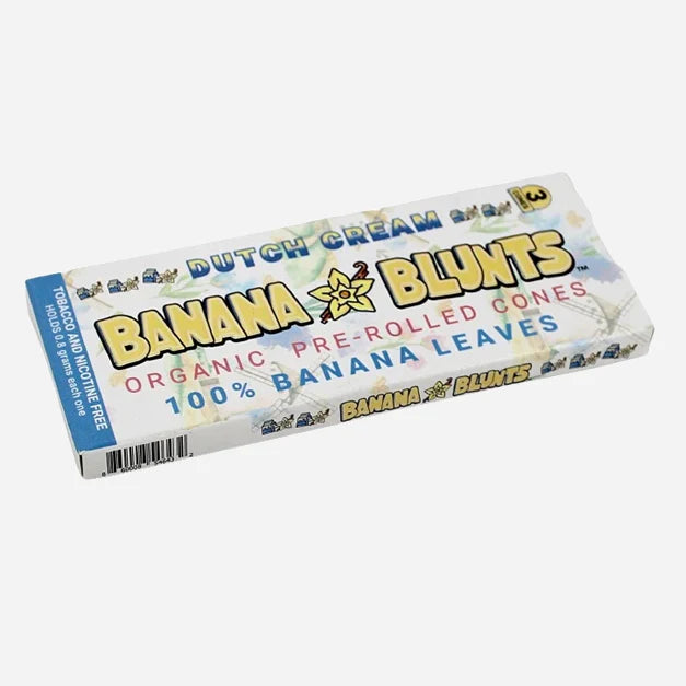 BANANA BLUNTS | CONOS PRELIADOS ORGÁNICOS SABOR DUTCH CREAM