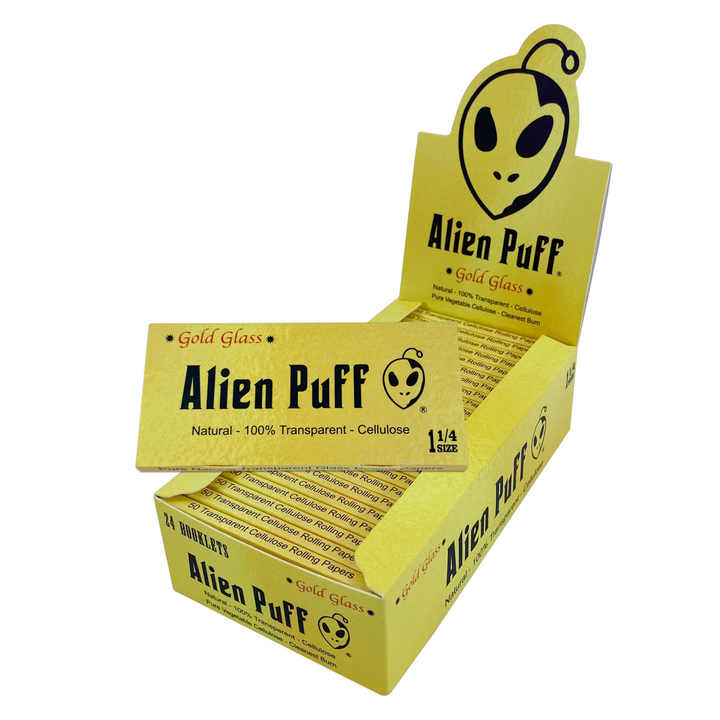 Alien Puff | Gold Glass Transparentes Celulosa