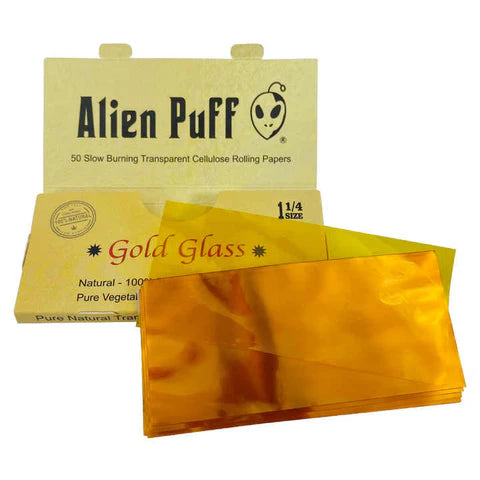 Alien Puff | Gold Glass Transparentes Celulosa