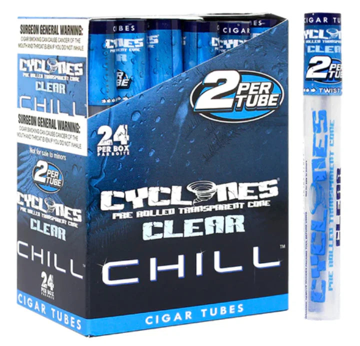 Cyclones | Pre Rolled Transparent Cones Clear Celulosa 2Pack