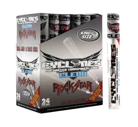 Cyclones | Pre Rolled Transparent Cones Clear Celulosa 2Pack