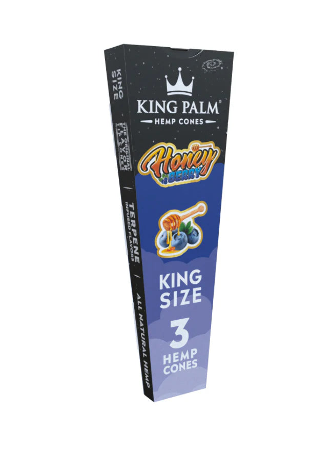 King Palm | King Size Hemp Cones 3pz