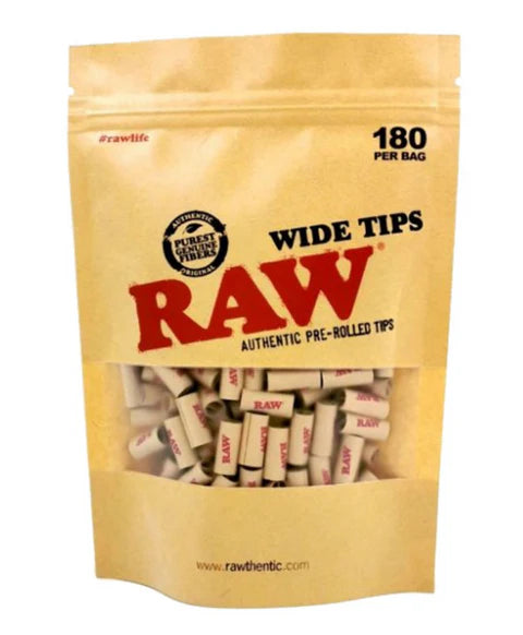 RAW | Filtros Pre Rolados Tips Bag 180